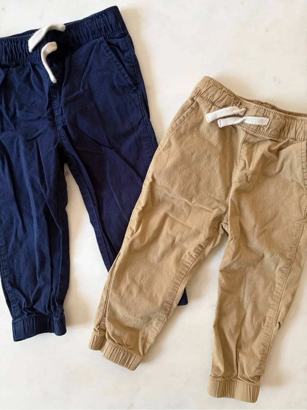 The Children's Place Navy & Khaki Drawstring Joggers